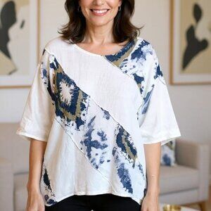 Made In Italy 100% Linen Tunic Coverup